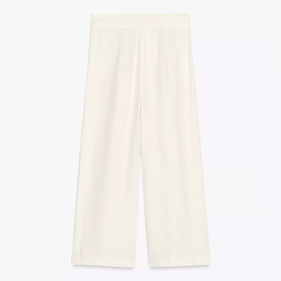 100% LINEN DARTED TROUSERS ZW COLLECTION - Picture 6 of 8